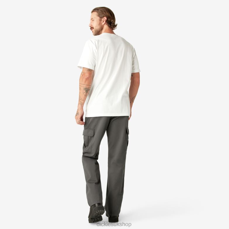 Short Sleeve Heavyweight T-Shirt Men Dickies White (WH) 88T84523 Apparel