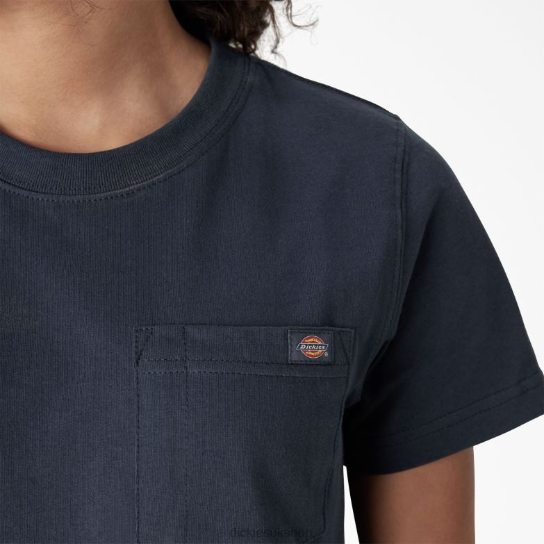 Short Sleeve Heavyweight T-Shirt Women Dickies Airforce Blue (AF) 88T841952 Apparel