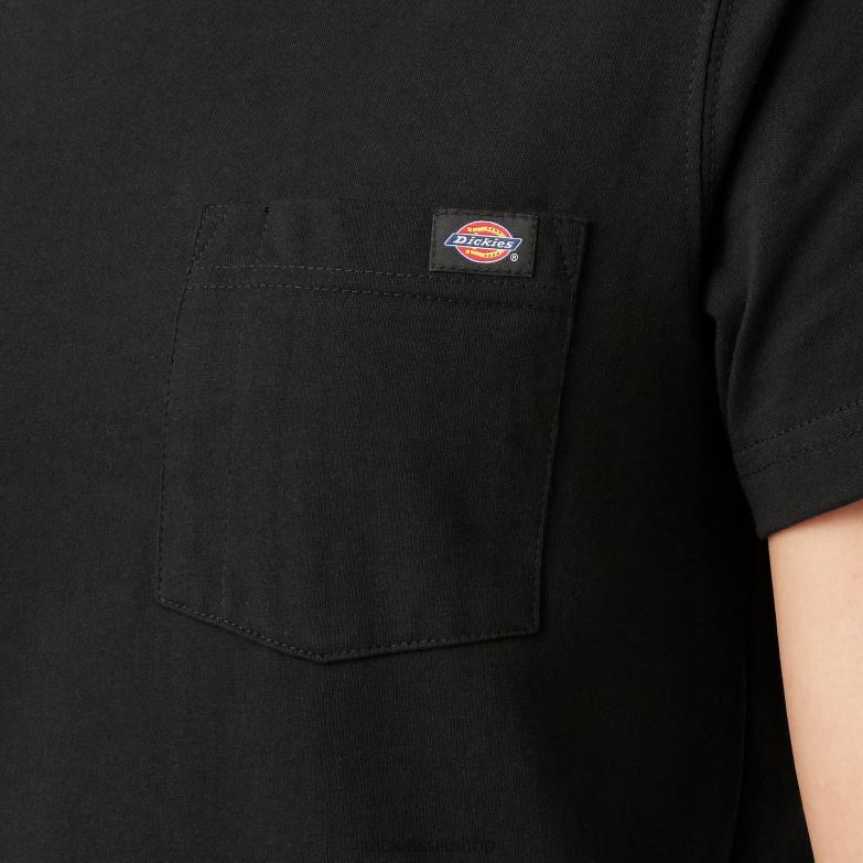 Short Sleeve Heavyweight T-Shirt Women Dickies Black (BK) 88T841954 Apparel