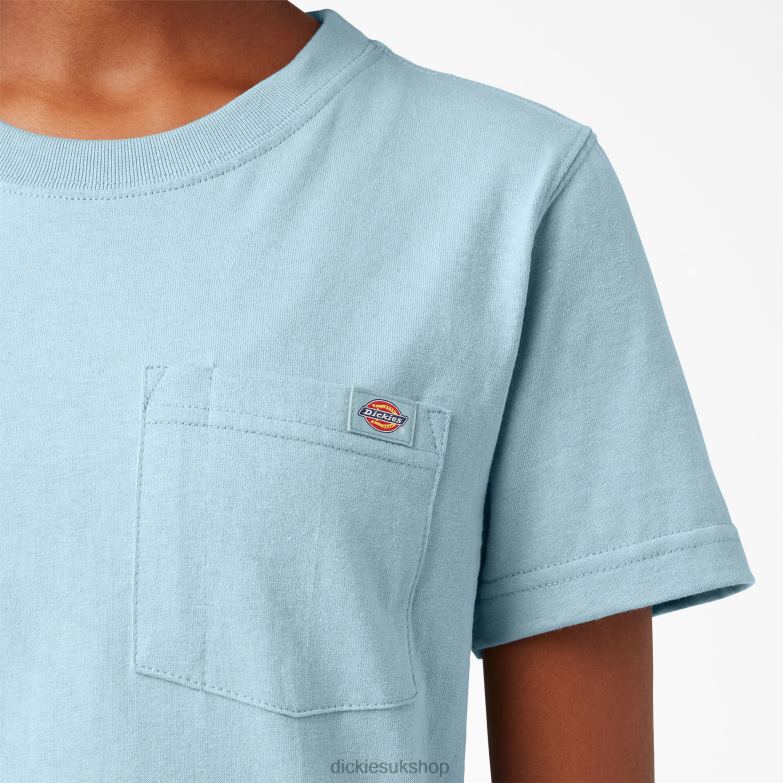 Short Sleeve Heavyweight T-Shirt Women Dickies Dockside Blue (DU1) 88T841957 Apparel
