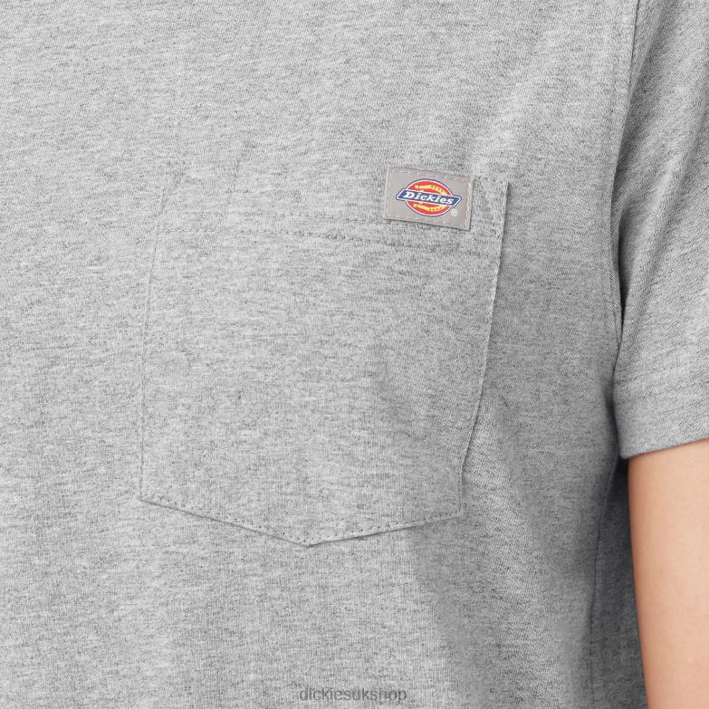 Short Sleeve Heavyweight T-Shirt Women Dickies Heather Gray (HG) 88T841958 Apparel