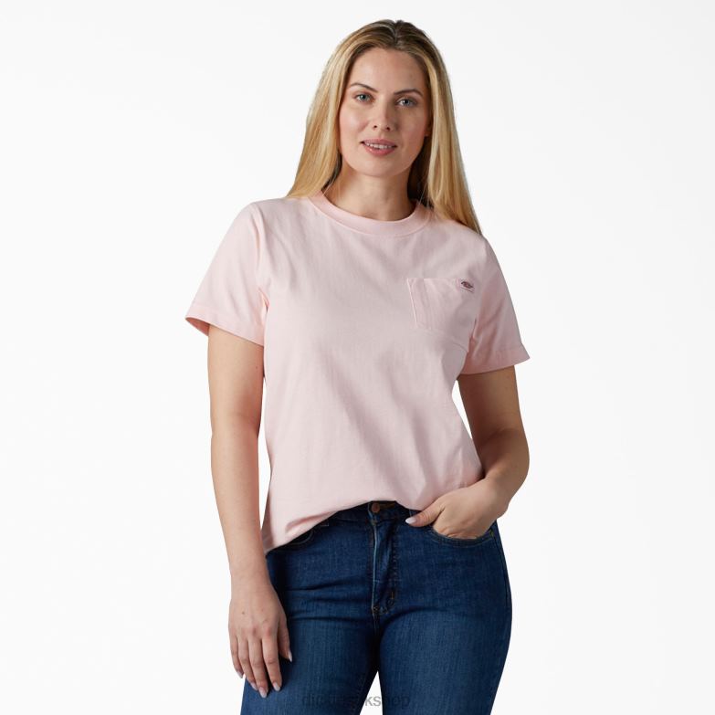 Short Sleeve Heavyweight T-Shirt Women Dickies Lotus Pink (LO2) 88T841961 Apparel