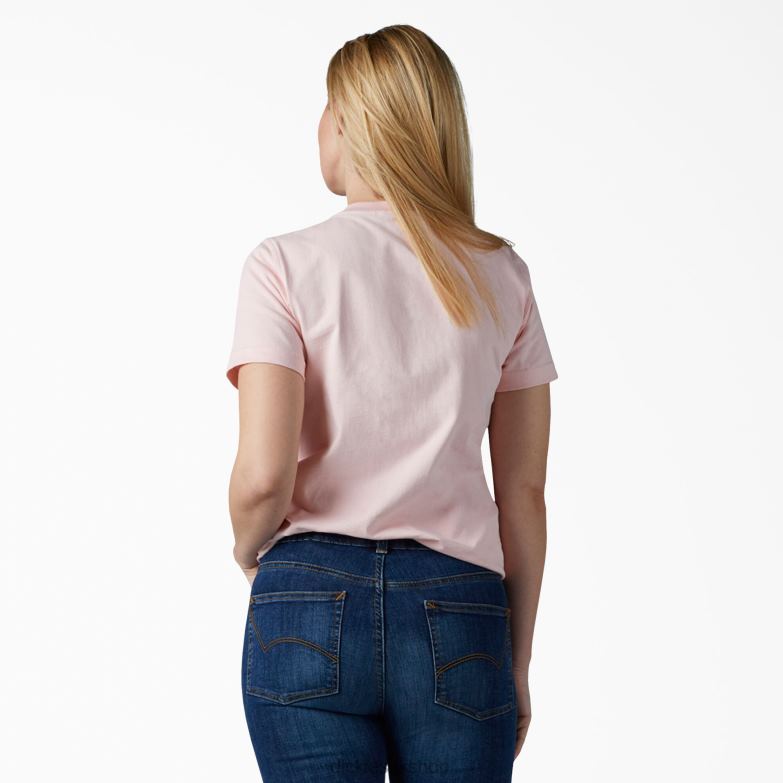Short Sleeve Heavyweight T-Shirt Women Dickies Lotus Pink (LO2) 88T841961 Apparel