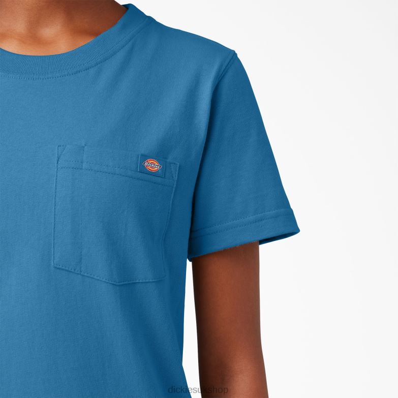 Short Sleeve Heavyweight T-Shirt Women Dickies Vallarta Blue (V2B) 88T841963 Apparel