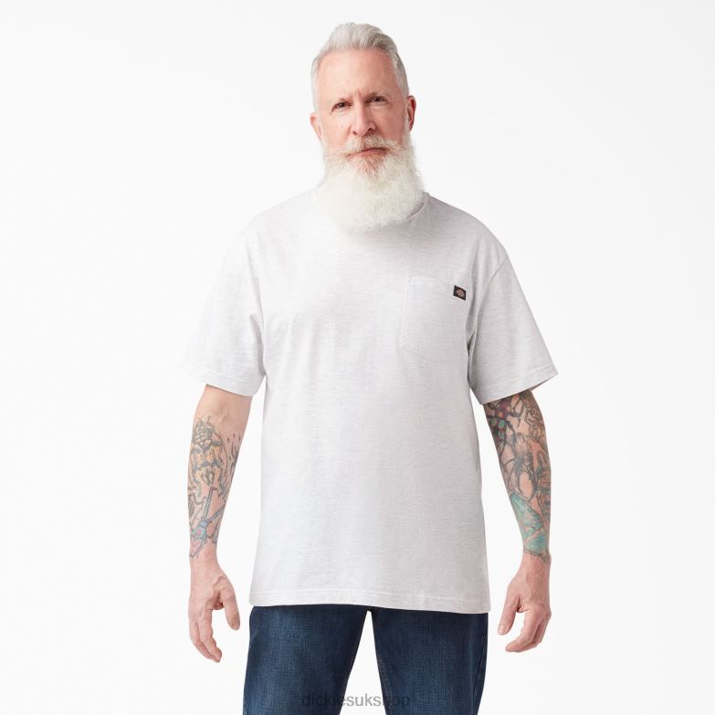 Short Sleeve Lightweight Pocket T-Shirt Men Dickies Ash Gray (AG) 88T84572 Apparel