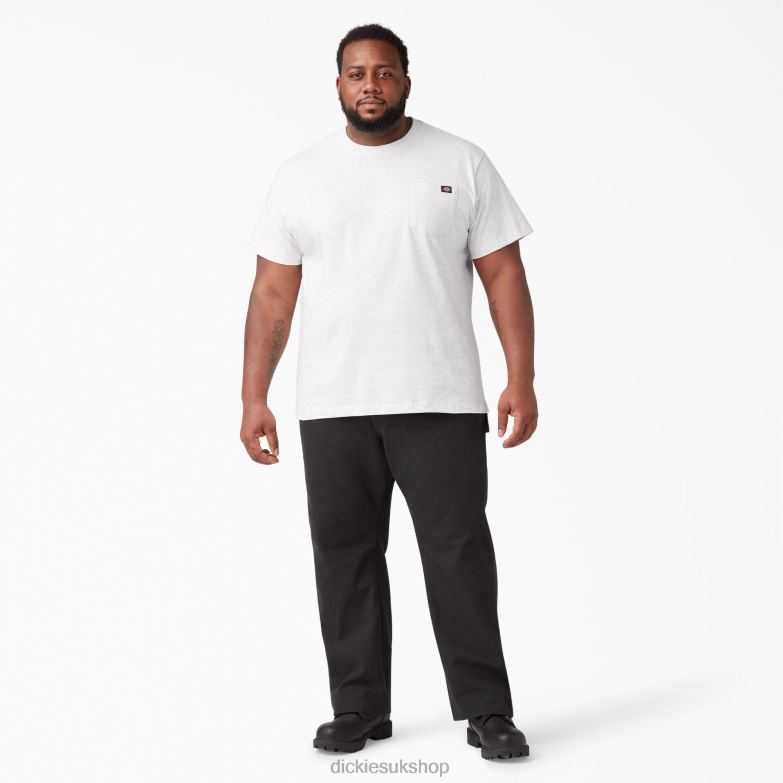 Short Sleeve Lightweight Pocket T-Shirt Men Dickies Ash Gray (AG) 88T84572 Apparel