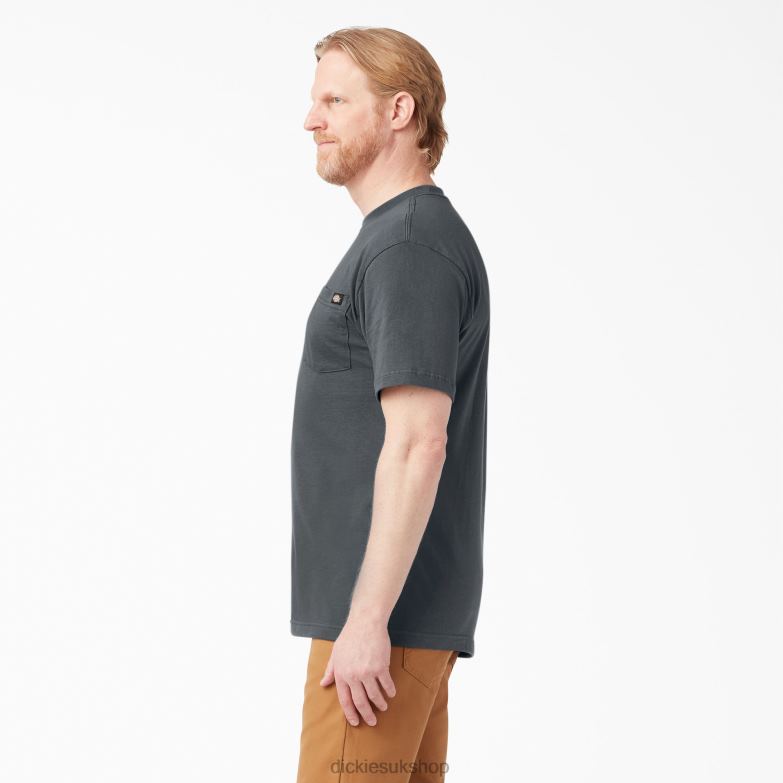 Short Sleeve Lightweight Pocket T-Shirt Men Dickies Charcoal Gray (CH) 88T84574 Apparel