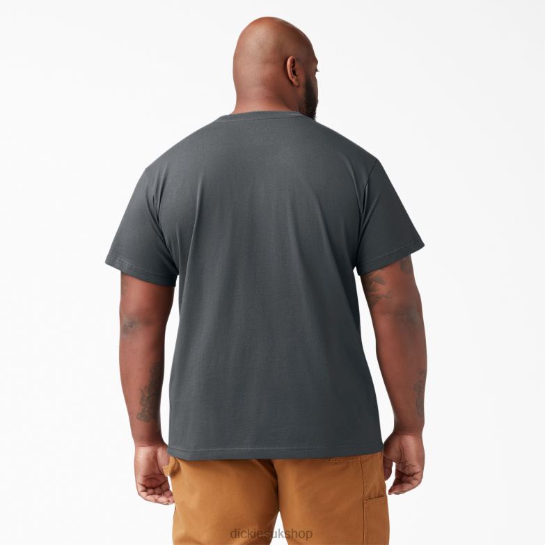 Short Sleeve Lightweight Pocket T-Shirt Men Dickies Charcoal Gray (CH) 88T84574 Apparel