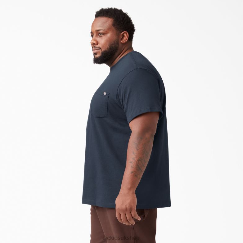 Short Sleeve Lightweight Pocket T-Shirt Men Dickies Dark Navy (DN) 88T84575 Apparel