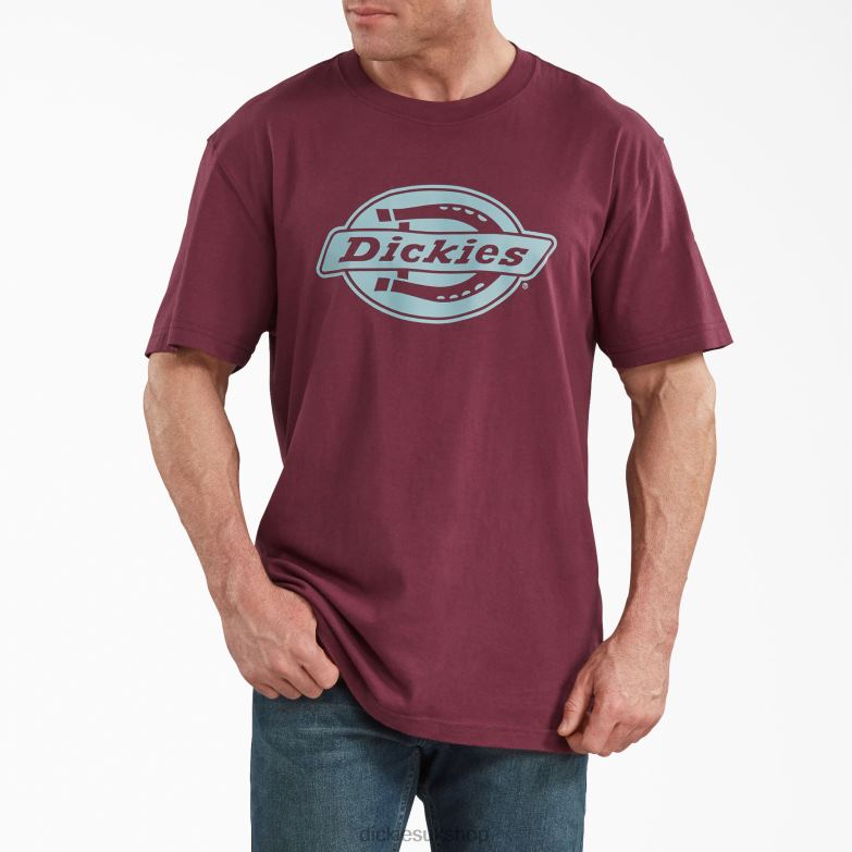 Short Sleeve Relaxed Fit Graphic T-Shirt Men Dickies Burgundy (BY) 88T84842 Apparel