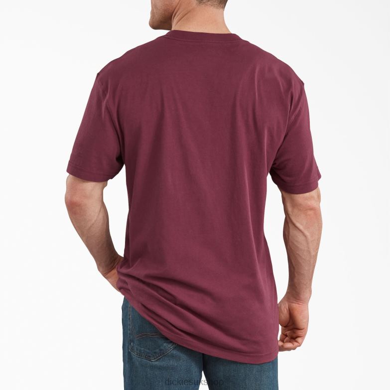 Short Sleeve Relaxed Fit Graphic T-Shirt Men Dickies Burgundy (BY) 88T84842 Apparel