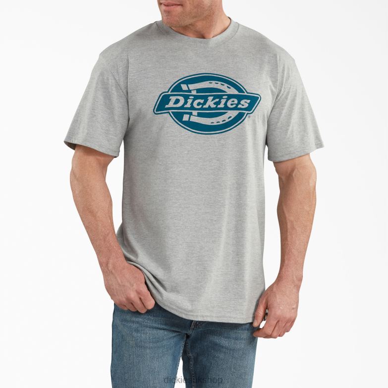 Short Sleeve Relaxed Fit Graphic T-Shirt Men Dickies Southern Fall Heather Gray (HGFH) 88T84845 Apparel