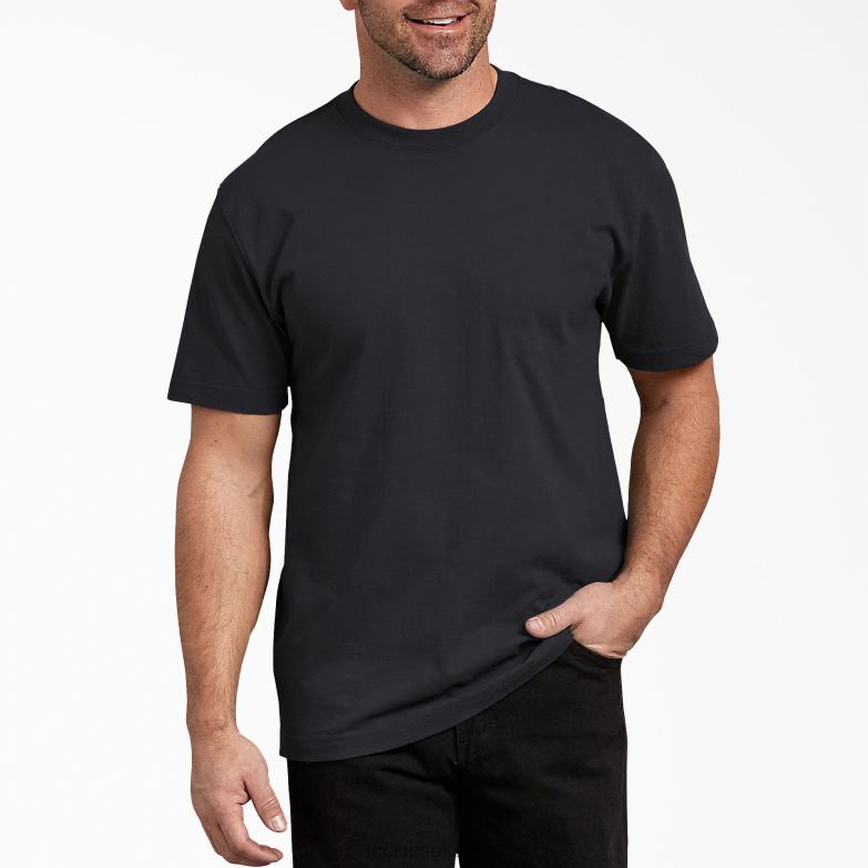 Short Sleeve T-Shirt Men Dickies Black (BK) 88T84631 Apparel