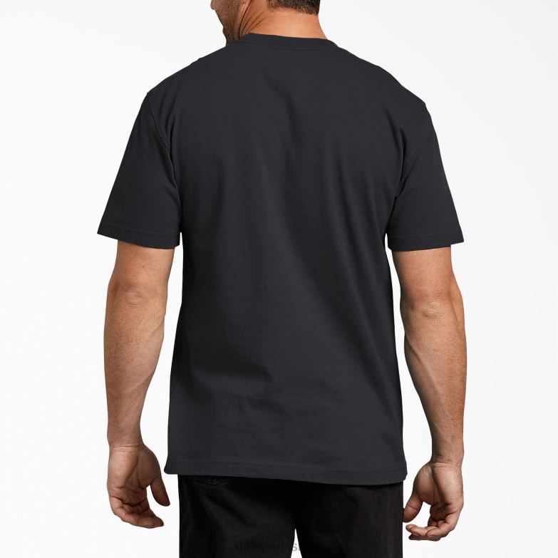 Short Sleeve T-Shirt Men Dickies Black (BK) 88T84631 Apparel