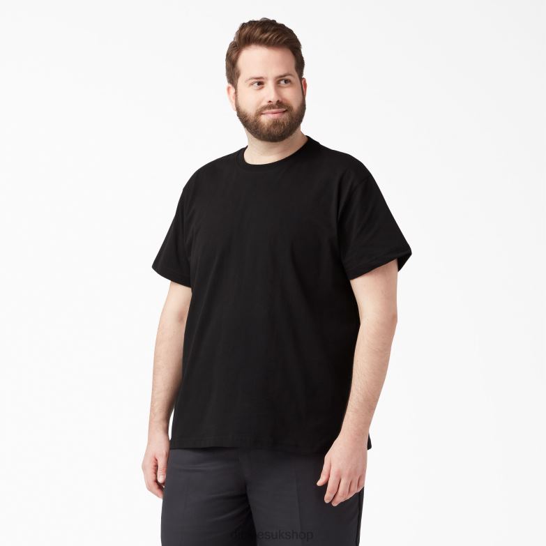 Short Sleeve T-Shirt Men Dickies Black (BK) 88T84631 Apparel