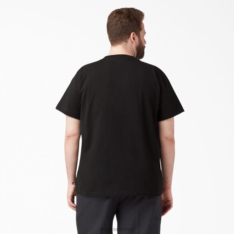Short Sleeve T-Shirt Men Dickies Black (BK) 88T84631 Apparel