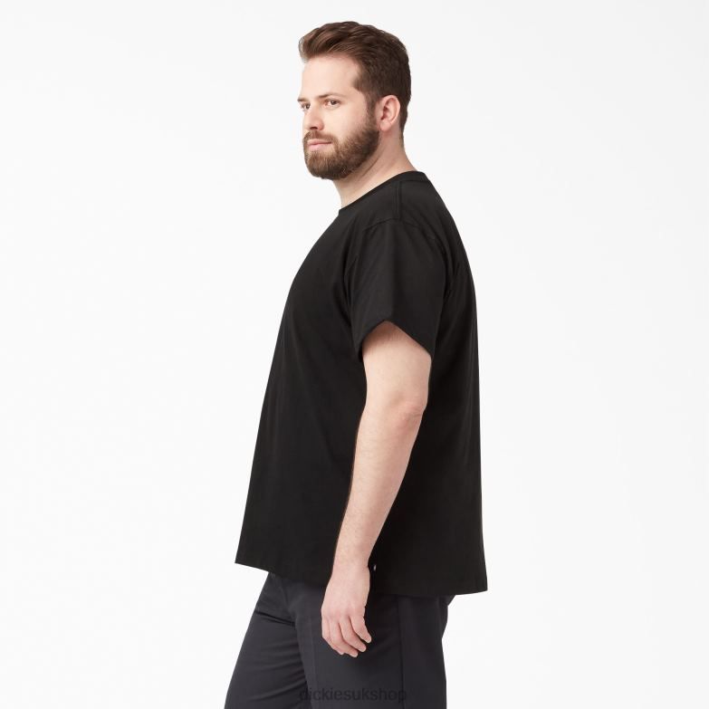 Short Sleeve T-Shirt Men Dickies Black (BK) 88T84631 Apparel