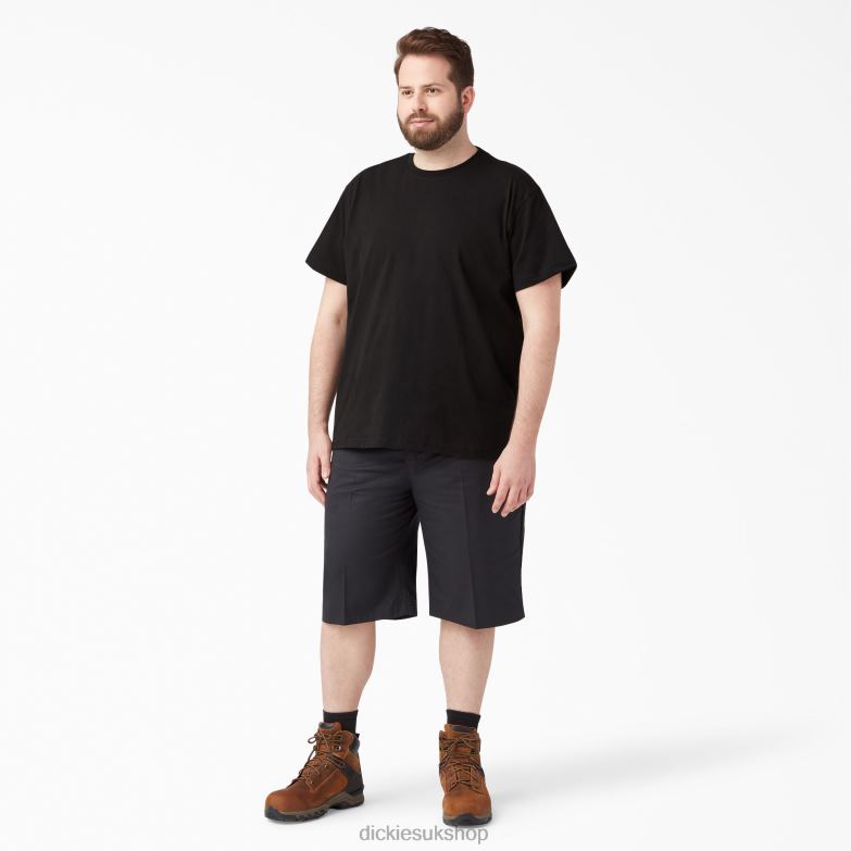 Short Sleeve T-Shirt Men Dickies Black (BK) 88T84631 Apparel