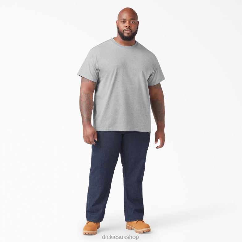 Short Sleeve T-Shirt Men Dickies Heather Gray (HG) 88T84633 Apparel