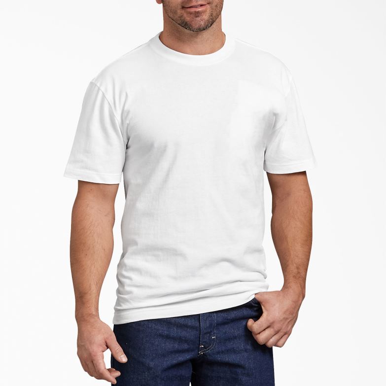Short Sleeve T-Shirt Men Dickies White (WH) 88T84634 Apparel
