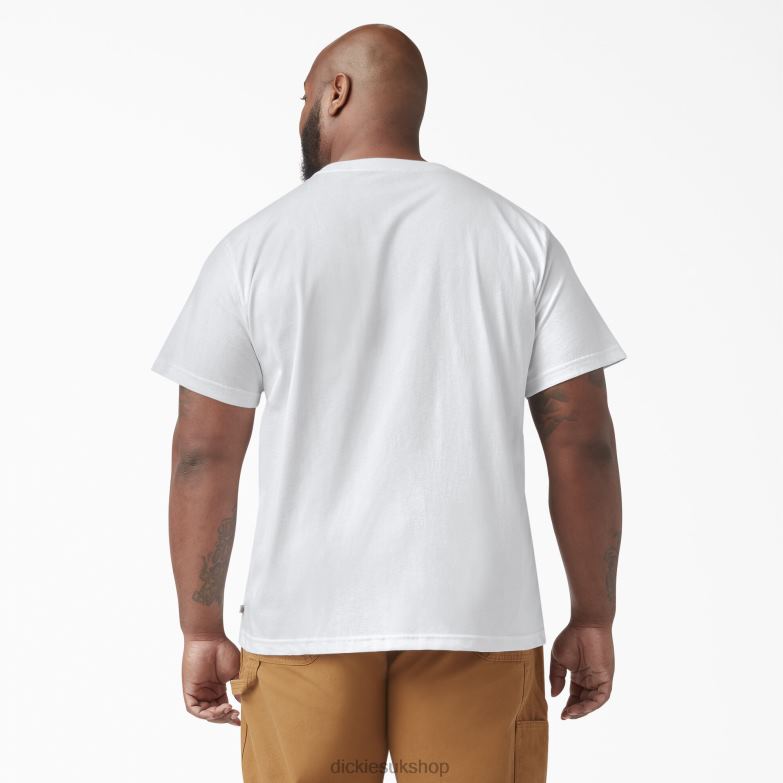 Short Sleeve T-Shirt Men Dickies White (WH) 88T84634 Apparel