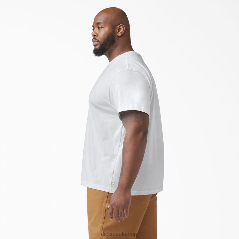 Short Sleeve T-Shirt Men Dickies White (WH) 88T84634 Apparel