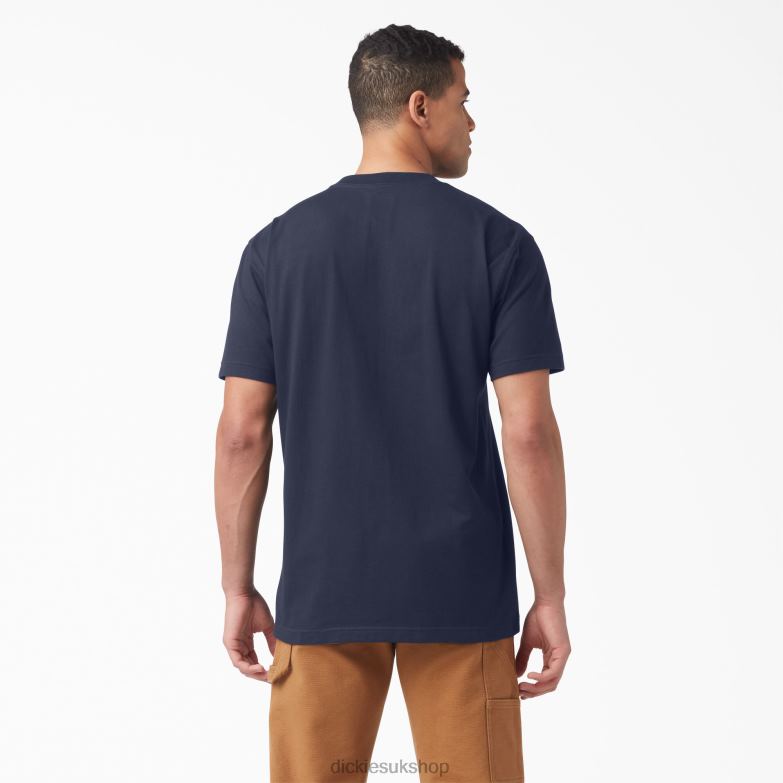 Short Sleeve Wordmark Graphic T-Shirt Men Dickies Ink Navy (IK) 88T84814 Apparel