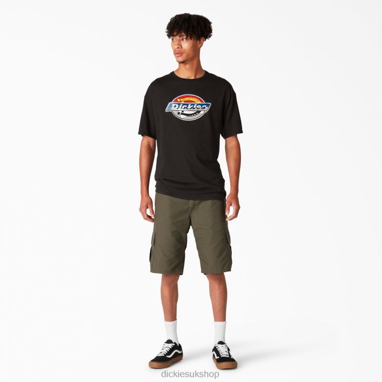 Skateboarding Distressed OG Graphic T-Shirt Men Dickies Black (BK) 88T84833 Apparel
