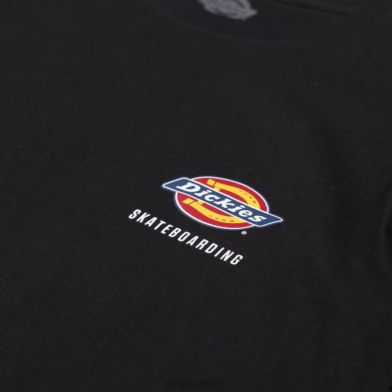 Skateboarding Regular Fit Chest Logo T-Shirt Men Dickies Black (KBK) 88T84860 Apparel
