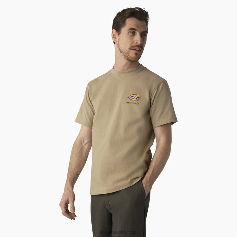 Skateboarding Regular Fit Chest Logo T-Shirt Men Dickies Desert Sand (DS) 88T84859 Apparel