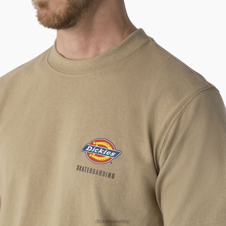 Skateboarding Regular Fit Chest Logo T-Shirt Men Dickies Desert Sand (DS) 88T84859 Apparel