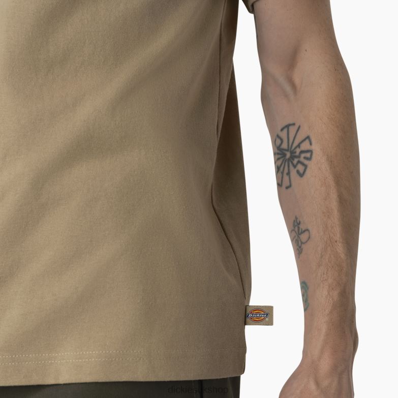 Skateboarding Regular Fit Chest Logo T-Shirt Men Dickies Desert Sand (DS) 88T84859 Apparel
