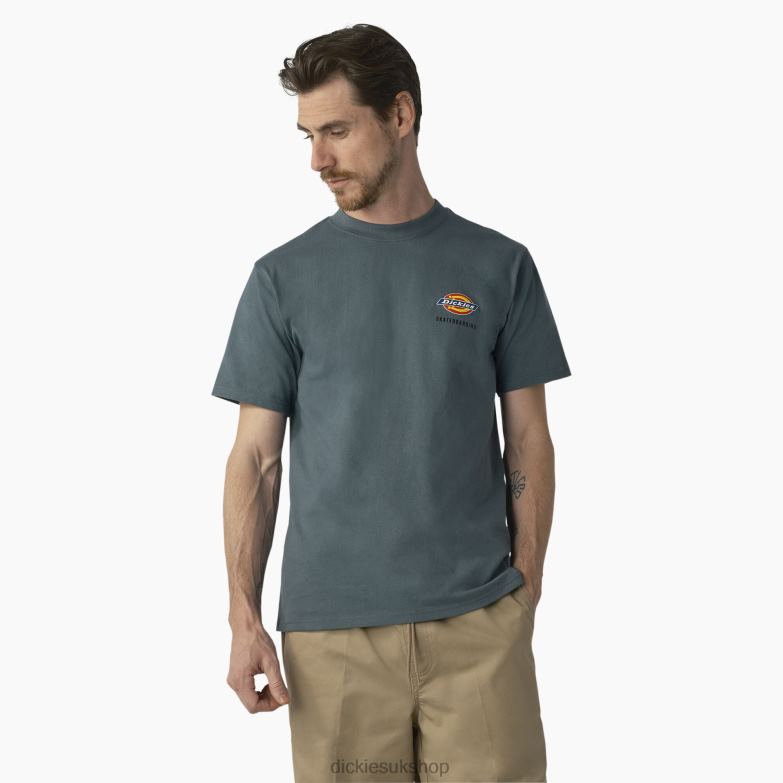 Skateboarding Regular Fit Chest Logo T-Shirt Men Dickies Lincoln Green (LN) 88T84861 Apparel