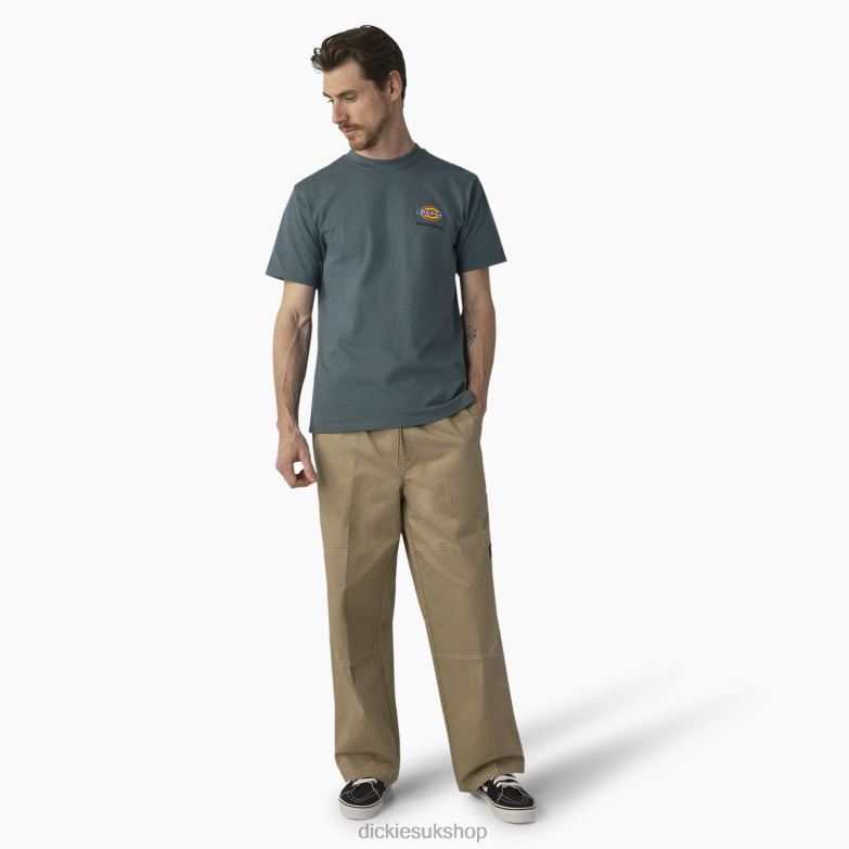 Skateboarding Regular Fit Chest Logo T-Shirt Men Dickies Lincoln Green (LN) 88T84861 Apparel
