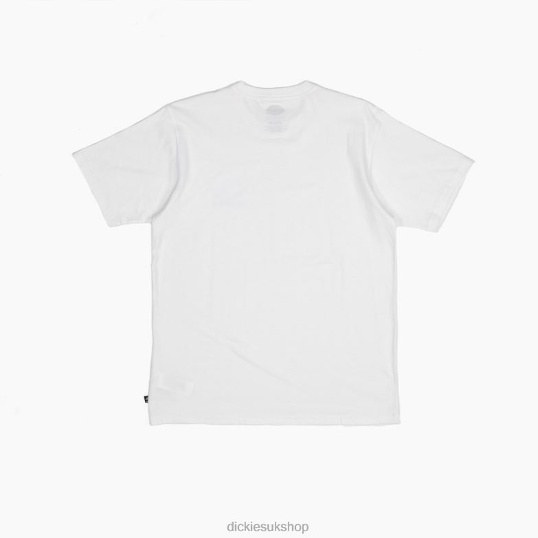 Skateboarding Regular Fit Chest Logo T-Shirt Men Dickies White (WH) 88T84862 Apparel
