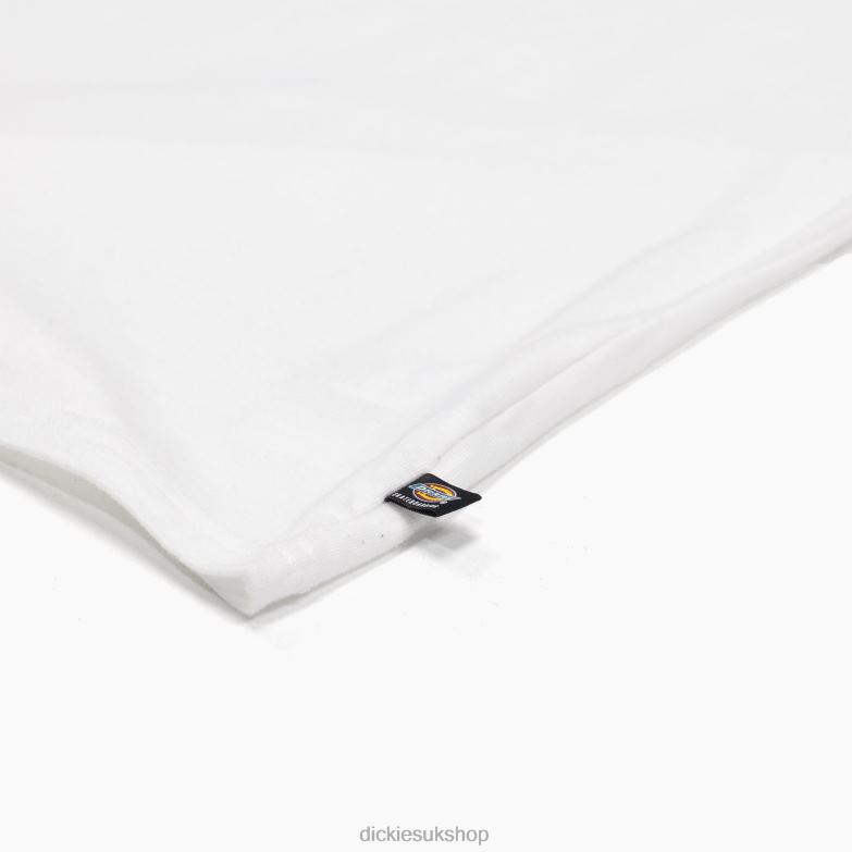 Skateboarding Regular Fit Chest Logo T-Shirt Men Dickies White (WH) 88T84862 Apparel