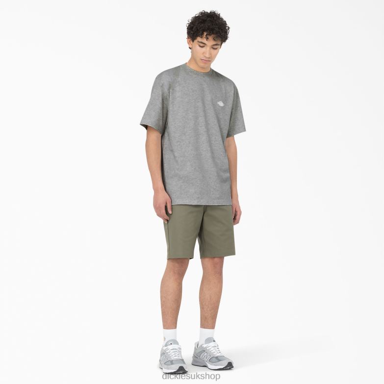 Summerdale Short Sleeve T-Shirt Men Dickies Heather Gray (HG) 88T84582 Apparel