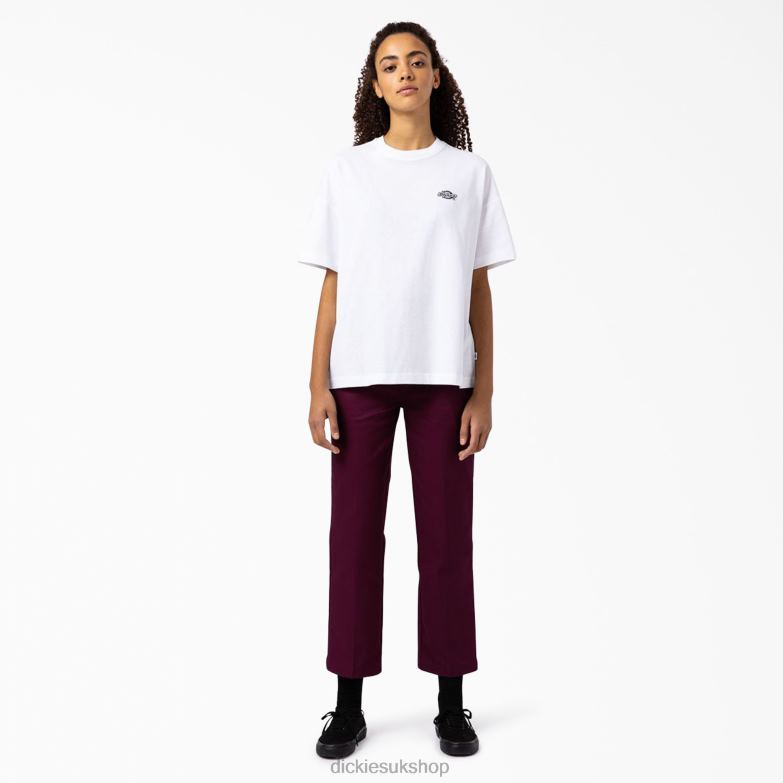 Summerdale Short Sleeve T-Shirt Women Dickies White (WH) 88T841983 Apparel