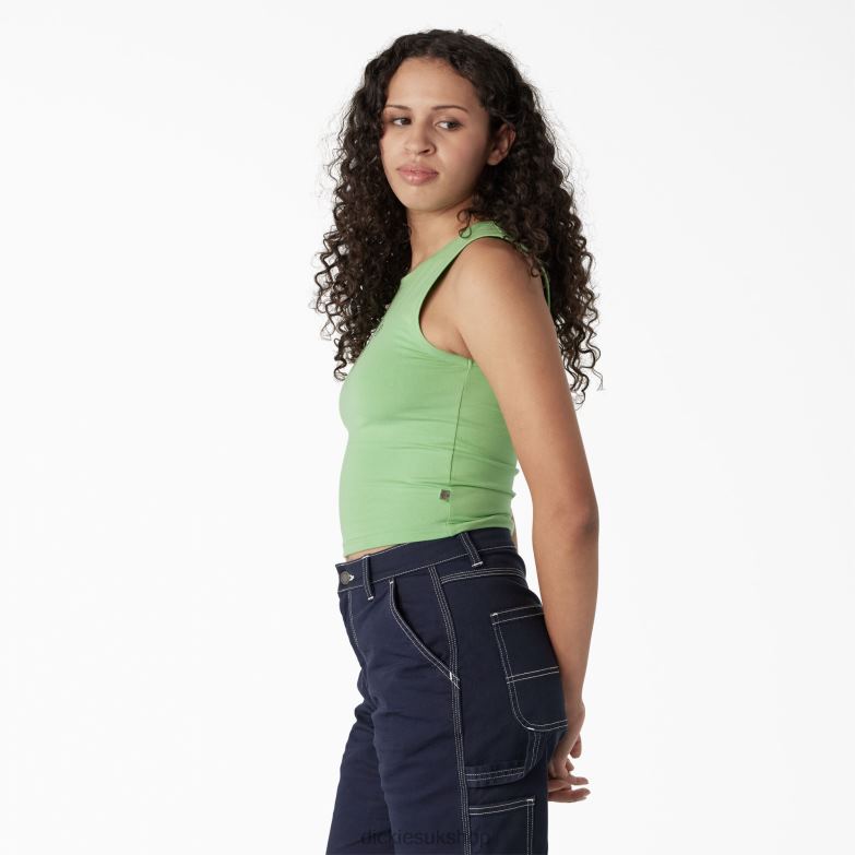 Graphic Cropped Tank Top Women Dickies Apple Mint (AR2) 88T842111 Apparel