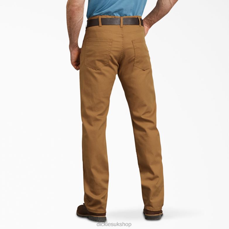 Regular Fit Duck Pants Men Dickies Stonewashed Brown Duck (SBD) 88T84135 Work Apparel