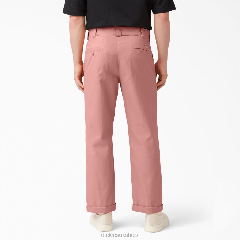 Regular Fit Twill Cuffed Work Pants Men Dickies Stonewashed Rosette (S2R) 88T84289 Work Apparel