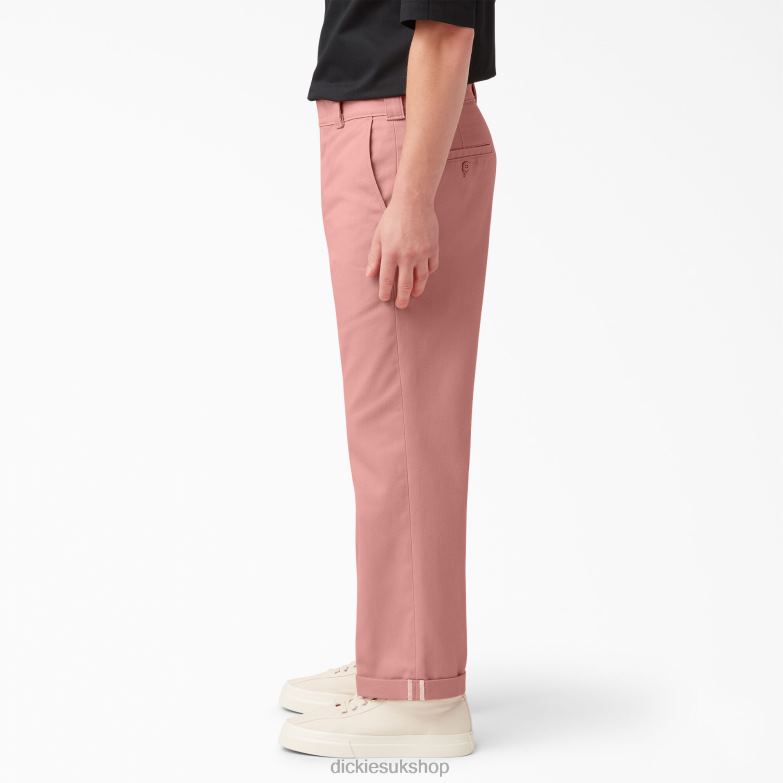 Regular Fit Twill Cuffed Work Pants Men Dickies Stonewashed Rosette (S2R) 88T84289 Work Apparel