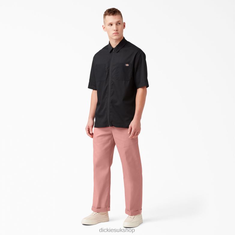 Regular Fit Twill Cuffed Work Pants Men Dickies Stonewashed Rosette (S2R) 88T84289 Work Apparel