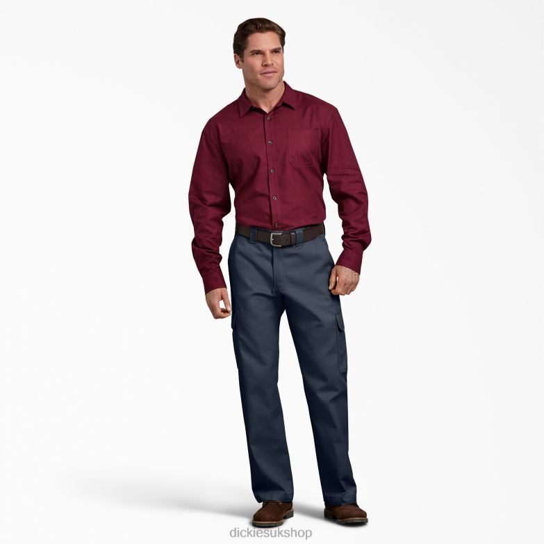 Relaxed Fit Cargo Work Pants Men Dickies Dark Navy (DN) 88T84127 Work Apparel