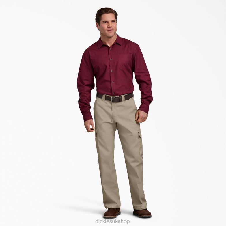 Relaxed Fit Cargo Work Pants Men Dickies Desert Sand (DS) 88T84128 Work Apparel