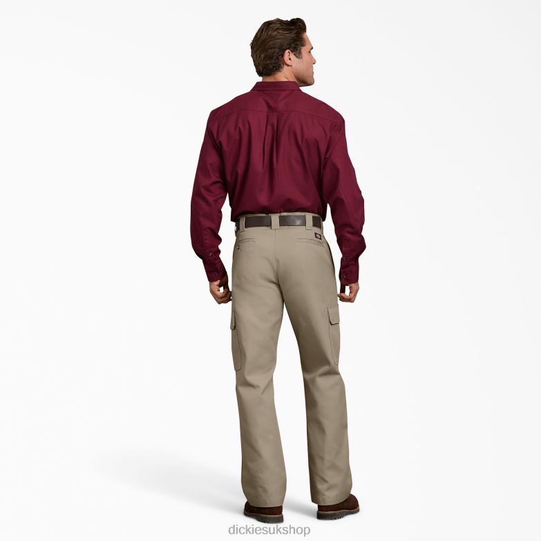Relaxed Fit Cargo Work Pants Men Dickies Desert Sand (DS) 88T84128 Work Apparel