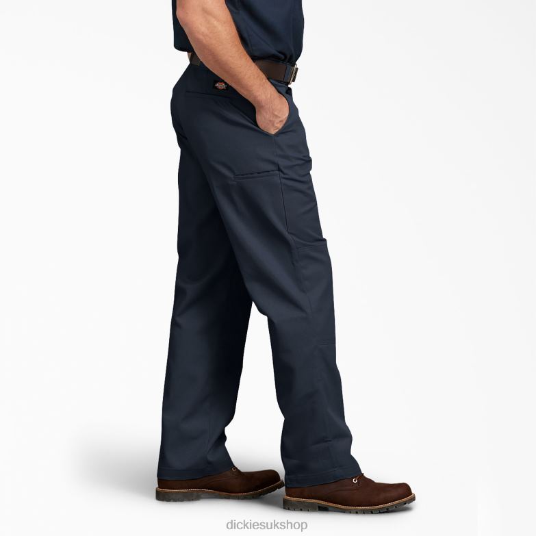 Relaxed Fit Double Knee Work Pants Men Dickies Dark Navy (DN) 88T84181 Work Apparel