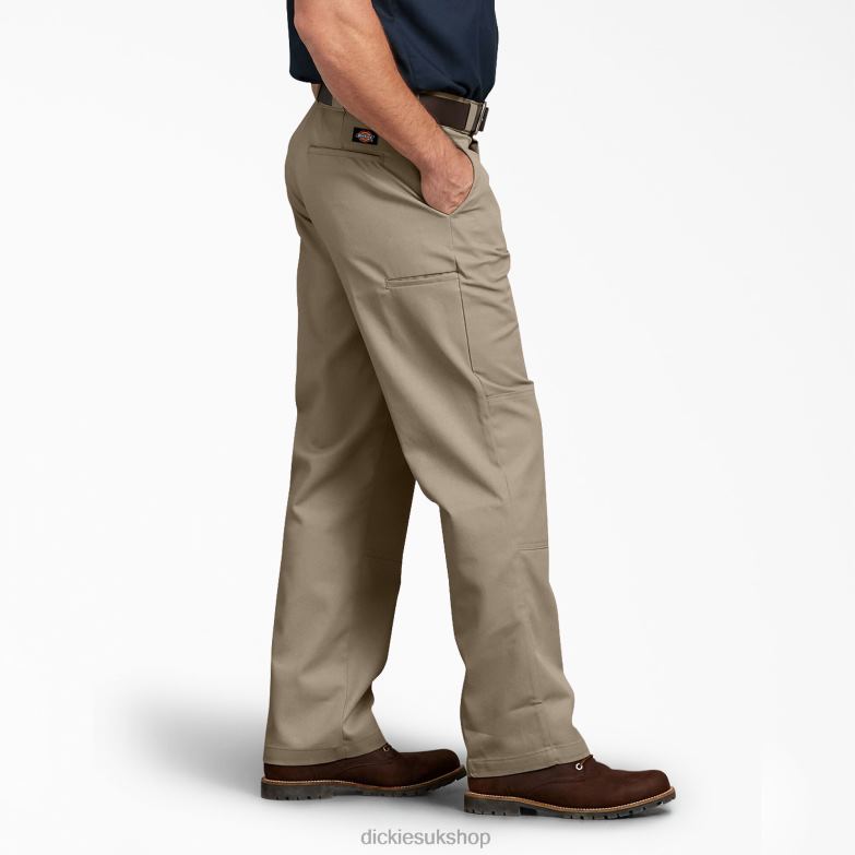 Relaxed Fit Double Knee Work Pants Men Dickies Desert Sand (DS) 88T84182 Work Apparel
