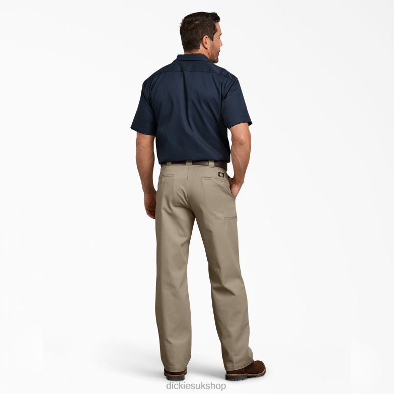 Relaxed Fit Double Knee Work Pants Men Dickies Desert Sand (DS) 88T84182 Work Apparel