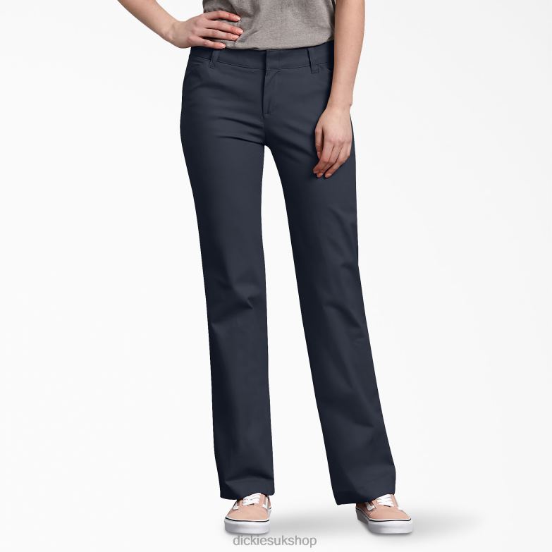 Relaxed Fit Pants Women Dickies Dark Navy (DN) 88T841746 Work Apparel